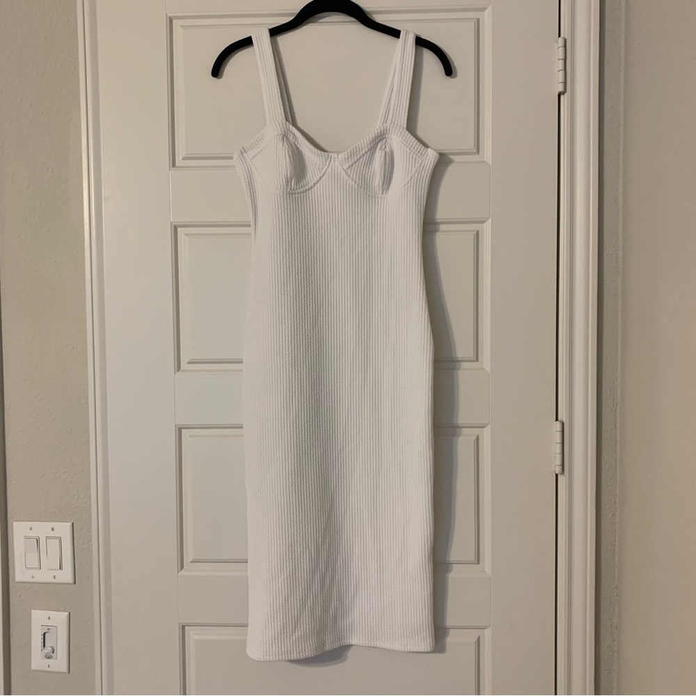 Forever 21 twisted texture midi dress